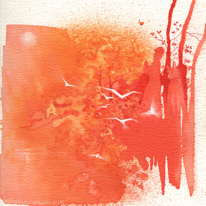 San Francesco parla a pesci uccelli lupi