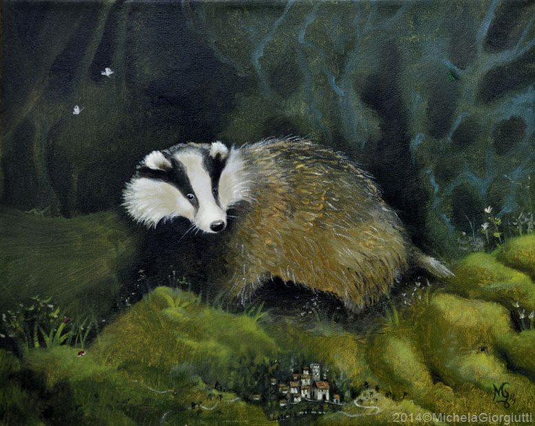 Tasso a guardia di un micro villaggio