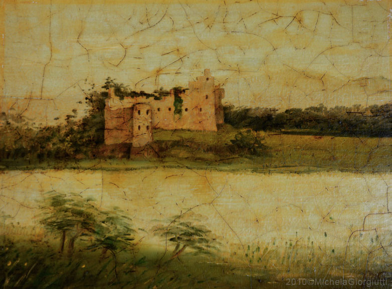 Veduta delle rovine del castello